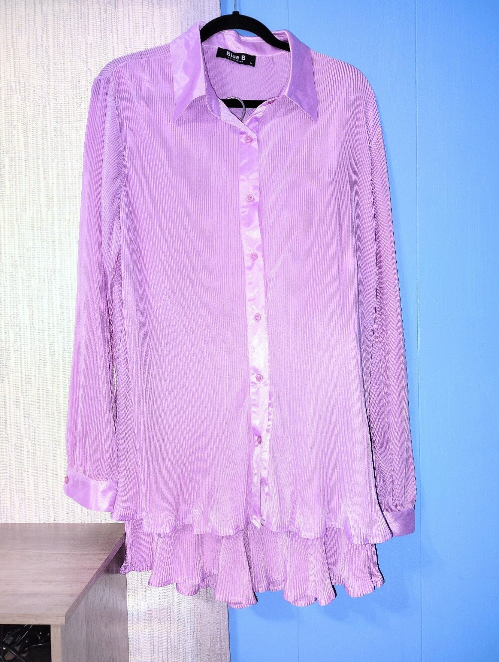 Lilac Pleated Luxe Lounge Set NWOT